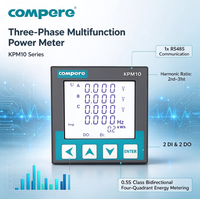 Compteur de puissance RS485 Modbus Compteur d'énergie bidirectionnel triphasé monté sur panneau