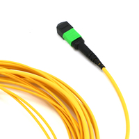 Câble fibre optique monomode 8F MPO vers LC avec brigs de dérivation pour interconnexion haute densité 400G 800G pour centres de données IA, compatible SFP QSFP