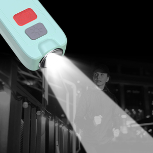 4 màu sắc có thể sạc lại tấn công cá nhân tự vệ an toàn âm thanh hoảng loạn nút Keychain IP67 báo động cá nhân không thấm nước - Product Image 3