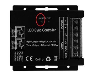 RF 433MHz <span class=keywords><strong>360W</strong></span> 720W 3CH LED Sync <span class=keywords><strong>RGB</strong></span> điều khiển LED Strip điều khiển - Product Image 3