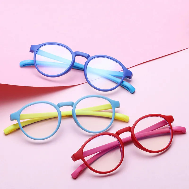 2024 модные силиконовые очки для мальчиков и девочек