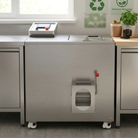 Convertisseur de déchets organiques de 50 kg, machine de recyclage des déchets alimentaires de cuisine en engrais pour solution de gestion des déchets organiques des hôtels