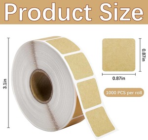 1000 pezzi/adesivi per tiro a rullo per riparazione di carta bersaglio autoadesiva paster per bersagli quadrati etichette per poligono di tiro - Product Image 2