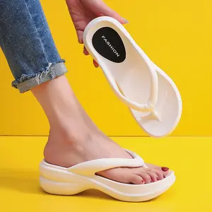 Customisable flip flops Summer Beach Clip Platform Sandals Girls Ladies Slides Thick Sole Wedges Flip Flops for Women