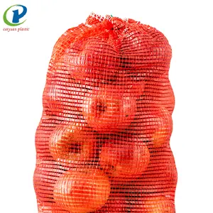 Drawstring Mesh Net Bags Coconuts Potato Packaging Mesh Net Bags With Drawstring