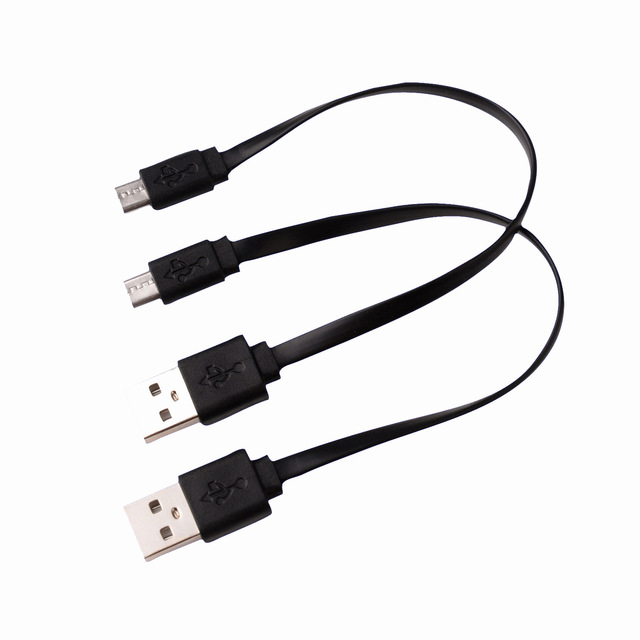 30cm USB 2.0 Type a to Micro USB Video Data Transmission Cable for Computer PVC Jacket Braid Shielding 24-30AWG Conductor Stock