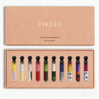 Envase de Perfume de Viaje de 2 ml, 3 ml, 5 ml con Logotipo Personalizado en Estampado en Caliente, Juego de Muestras de Perfume en Caja, Juego de Viales de Muestra de Perfume de Vidrio