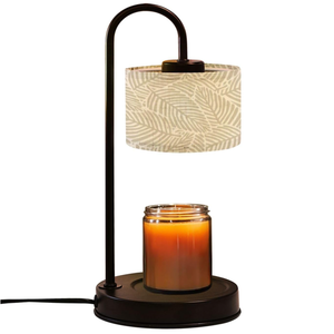 Lampe chauffe-bougie moderne avec abat-jour à motif de feuilles, réglable et à intensité variable, pour la décoration de la maison, prise standard AU - Product Image 1