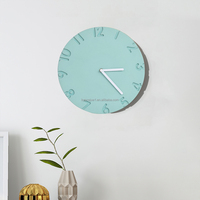 Reloj de Pared de Cuarzo de Hormigón de 12 Pulgadas, Números Huecos en 3D, Silencioso, Gris Claro, Logotipo Personalizado, Decoración de Sala de Estar, Reloj al por Mayor