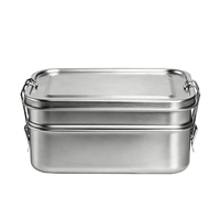 Boîte à lunch isotherme double couche en acier inoxydable avec logo personnalisé – Nouveauté, idéale pour l'école, les repas nomades et les nouveau-nés – Vente flash