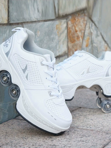 Patins à roulettes à LED fluorescents personnalisés en usine, à quatre roues, avec roues en caoutchouc/EVA pour enfants garçons, marche automatique stylée - Product Image 3