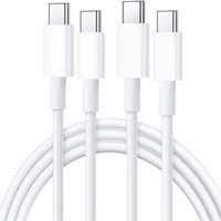 Câble de charge rapide USB-C 20W PD 60W de 1m/2m pour téléphones mobiles 17, 16, 15, 14, 13, 12 Pro