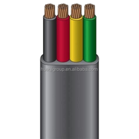 Huaqi 4-Adriges Kupferleiter-Flachkabel Tauchpumpen-Gummikabel Mittelspannungs-Elektrokabel 25 Jahre Lebensdauer