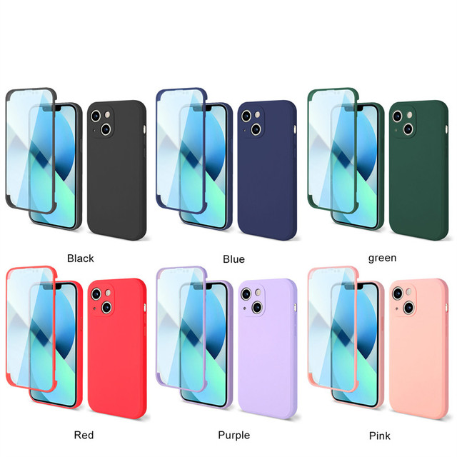 For xiaomi Mi 11Lite 5G/Redmi 10/Note 11 Pro 360 Degree Full Cover Clear TPU Acrylic PET Front Screen Protector Shockproof case