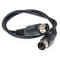 Câble MIDI DIN mâle à mâle Extension audio de gaine en PVC pour haut-parleur de microphone de projecteur avec prise DIN 5 broches