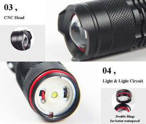 1*14500 Pin Xách Tay Tím Torch Ánh Sáng 395nm Ánh Sáng Màu Đen Vật Nuôi Tiền Linterna Edc UV Đèn Pin - Product Image 5