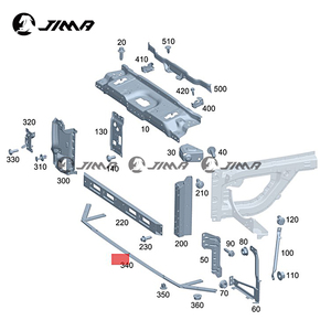 Consola de Montaje de Parachoques Delantero para Mercedes Clase G W463 Original A4638807101 - Product Image 2