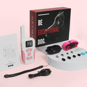 Nuevo Dispositivo de entrenamiento de perros recargable a prueba de agua de 1000m <span class=keywords><strong>Collar</strong></span> antiladridos remoto inteligente para uno o dos perros suministros para mascotas - Product Image 4