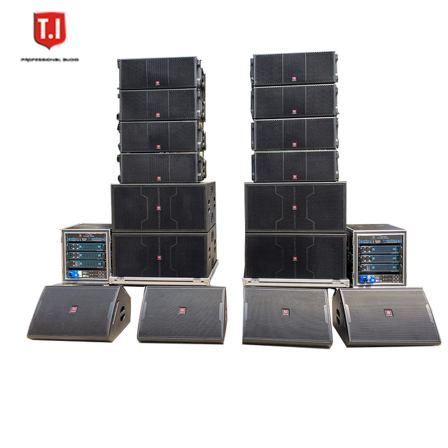 Passive Line Array Speaker System 1400W RMS Dual 12 Inch Neodymium Audio Sound Speakers T.I Pro Audio