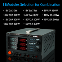 Alimentation CC de laboratoire triple MYAMi réglable 15V 30V 2A 5A, programmable et variable pour la charge de batteries