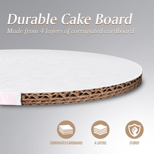Vente en gros directe d'usine de haute qualité Silver Cake Drum Board Disc Différentes tailles <span class=keywords><strong>pour</strong></span> Sandwich Candy Gold Foil Printing - Product Image 3