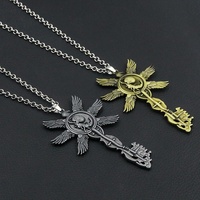 Resident Evil 8 : Clé rétro Eagle Baby, porte-clés en métal, pendentif, collier, Halloween