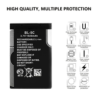 Batterie 1200mAh BL-5C BL5J BL 5J pour Nokia 5230 5233 5800 3020 XpressMusic N900 C3 Lumia 520 525 530 5900