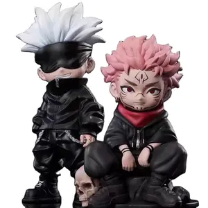 BJ yeni tasarım Anime Jujutsu Kaisen ryrysukuna Q sürümü poz Satoru Gojo modeli süsler şekil