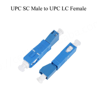 Fibra óptica APC/UPC FC/LC/SC/ST macho/hembra a Adaptador convertidor monomodo conector híbrido