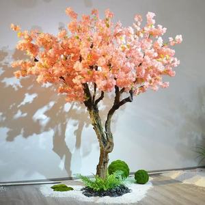Arbre de <span class=keywords><strong>cerisier</strong></span> artificiel personnalisé pour mariage, remise de diplôme, Ramadan, rentrée scolaire, fleurs rouges, violettes, blanches, roses, <span class=keywords><strong>d</strong></span>écoration de table en plastique - Product Image 3