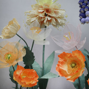 Flor de Papel Gigante Tridimensional Hecha a Mano, Accesorios de Decoración para Centros Comerciales y Escaparates - Product Image 3