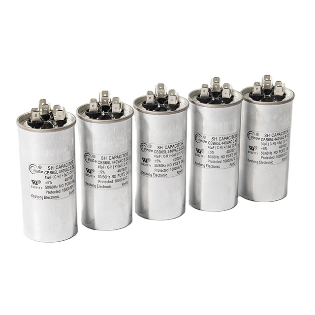 KS PinGe High Voltage Single Phase AC Capacitor 30UF 450V CBB65 for Solar Power Generation Capacitors