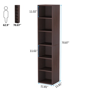Tribesigns Multifunctional Home <strong>Decoration</strong> 70.9 Inch Tall 6 Tier Cube Display Shelves Narrow <strong>Bookcase</strong> for Home Office - Product Image 6