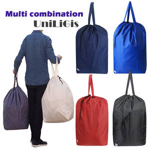 حقيبة سفر برباط كبيرة جدًا مطبوعة مخصصة بوليستر مقاوم للماء لغسيل الملابس المحمولة خمر الملابس القذرة قابلة للغسل من النايلون - Product Image 6