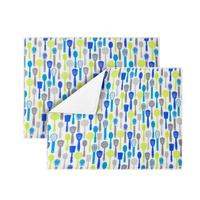 Tapis de séchage de Table de cuisine en microfibre imprimé coloré tapis de séchage de vaisselle en tissu absorbant l'eau