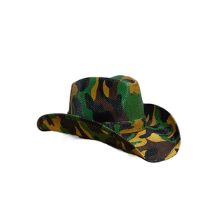Sombrero <span class=keywords><strong>Vaquero</strong></span> Americano de Diseño Camuflado, de Alta Calidad, de la Marca Lihua, Venta al Por Mayor Directa de Fábrica - Product Image 2
