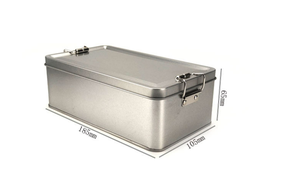 Caja de Regalo de Metal Fundido con Doble Cierre para Tiramisú con Empaque de Hierro - Product Image 6