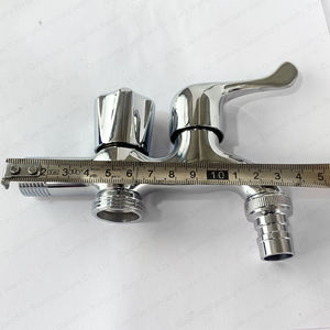 Asie du Sud-Est Hot - Selling Robinet mural en zinc à double poignée polissage et chrome Robinet de <span class=keywords><strong>machine</strong></span> à <span class=keywords><strong>laver</strong></span> à deux voies - Product Image 3