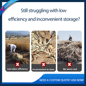 Mini-boerderij maïs silage verpakkingsmachine vierkante hooibaler wikkelmachine silage hooi ronde balenpers - Product Image 6