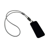 Kabel Pengisi Daya Ponsel 2 in 1 dengan Tali Selempang, Kabel Anti-Hilang 60W PD Dual Type-C, Hadiah Promosi dengan Logo Kustom