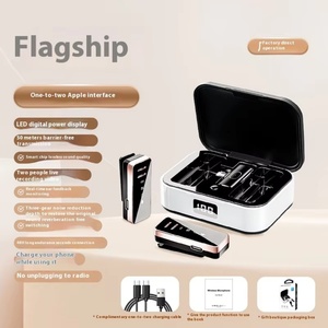 Entrevues sans fil Plug-and-Play Micro rechargeable à clipser Enregistrement vidéo Mini microphone portable - Product Image 4