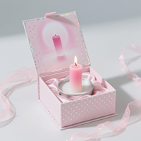 Boîte cadeau pour bougie d'aromathérapie avec carton recyclable, design personnalisable, revêtement UV, fermeture magnétique, doublure en éponge