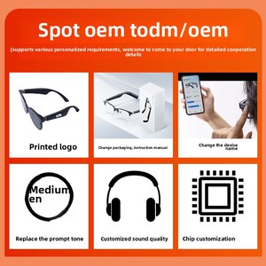 GL1 Nuevas Gafas Inteligentes BT con Audio, Anti-Luz Azul, Traducción por IA, Conectividad para Teléfonos Móviles, de Plástico para Consumidor - Product Image 5