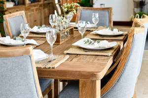 Đồ Nội Thất Gia Đình Mộc Mạc Mạnh Mẽ Tái Chế Gỗ Thông Rắn Bàn Ăn - Product Image 5