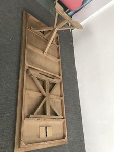 Nước Pháp Rắn Gỗ Sồi Có Thể Gập Lại Hình Chữ Nhật Bàn Ăn Cho Tiệc Cưới Tổ Chức Sự Kiện - Product Image 4