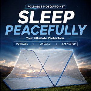 <span class=keywords><strong>Mosquitera</strong></span> <span class=keywords><strong>Plegable</strong></span> Ligera y Transpirable de Poliéster para Adultos, con Bolsa de Transporte Portátil, para Uso en Interiores y Exteriores en Verano - Product Image 1
