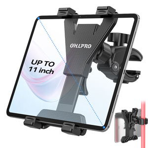 Support universel pour téléphone portable ou <span class=keywords><strong>iPad</strong></span>, 360 degrés, support de tablette, pour moto, vélo, poussette, tapis roulant - Product Image 1