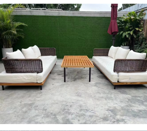 In Rattan di alluminio Doppio Cuscino supporto alberi artificiali in stile Rattan poltrona Cuscino sospeso Doppio Cuscino Sedia Sospesa - Product Image 6