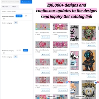 Etiqueta Personalizada de Oso con Impresión por Transferencia de Calor DTF de Alta Calidad para Camisetas, Material de Plastisol Resistente al Agua, Diseño de Transferencia Listo para Planchar