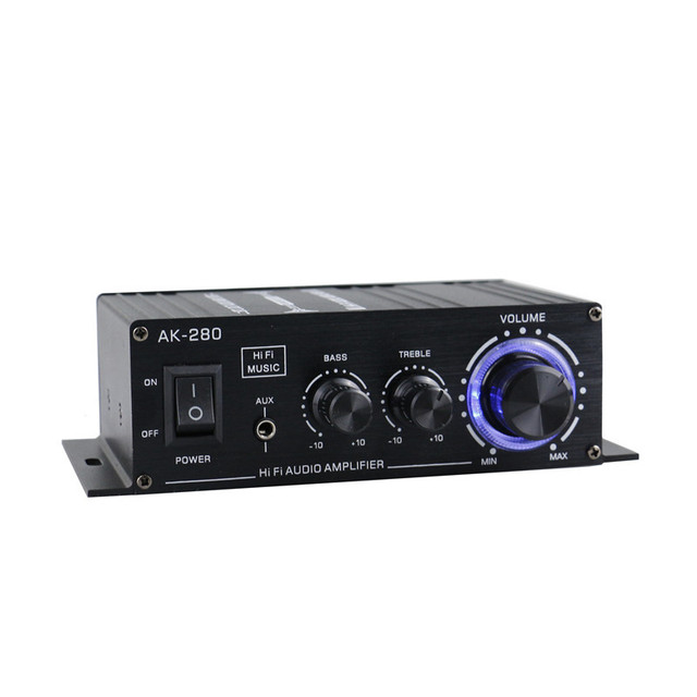Best-Selling Built-in BT USB AUX Compact Class D Digital Mini Amplifier for Car Boat Desktop Audio System